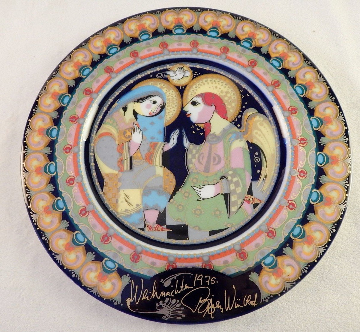 Porcelain Wall Plate Artist No. 11 by Emilio Pucci for Rosenthal, 1970s