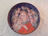 EDNA HIBEL "THE ANGEL'S MESSAGE" CHRISTMAS COLLECTOR PLATE- KNOWLES - 1985