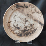 ARTISAN HORSEHAIR RAKU CHARGER PLATE -  SIGNED - 12 inches