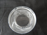 LALIQUE CRYSTAL LARGE OLD FASHIONED OR WHISKY OWL TUMBLER - SIGNED