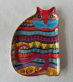 LAUREL BURCH VINTAGE ROYAL DOULTON TRINKET TRAY - FOR THE LOVE OF CATS -1995-LTD ED