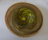 ART GLASS WALL PLATE - JADE GREEN - ARTISAN SIGNED