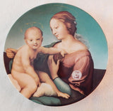 INTERNATIONAL MUSEUM ANNUAL CHRISTMAS STAMP ART PLATE MADONNA AND CHILD BY RAPHAEL