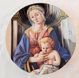 INTERNATIONAL MUSEUM ANNUAL CHRISTMAS STAMP ART PLATE MADONNA AND CHILD BY FRA FILIPPO LIPPI