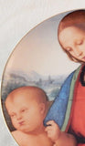 INTERNATIONAL MUSEUM ANNUAL CHRISTMAS STAMP ART PLATE MADONNA AND CHILD BY PERUGINO
