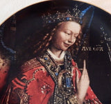 INTERNATIONAL MUSEUM ANNUAL CHRISTMAS STAMP ART PLATE THE ANNUNCIATION BY VAN EYCK