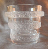 LALIQUE CRYSTAL RICQUEWIHR THREE BANDED WINE COOLER - SIGNED - PRE-1978