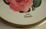 AMERICAN ROSE SOCIETY PORCELAIN COLLECTOR PLATE - CHERISH ROSE 1980