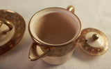 ANTIQUE ASIAN SATSUMA TEA CUPS AND SAUCERS SET MARKED AND SIGNED