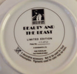 ERTE PORCELAIN ART COLLECTOR PLATE - BEAUTY AND THE BEAST