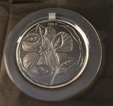 LALIQUE CRYSTAL ANNUAL PLATE - 1966  -DREAM ROSE