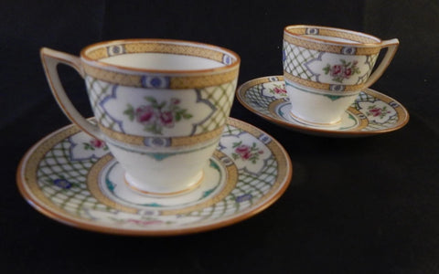 MINTON DEMITASSE CUP AND SAUCER - SET OF TWO